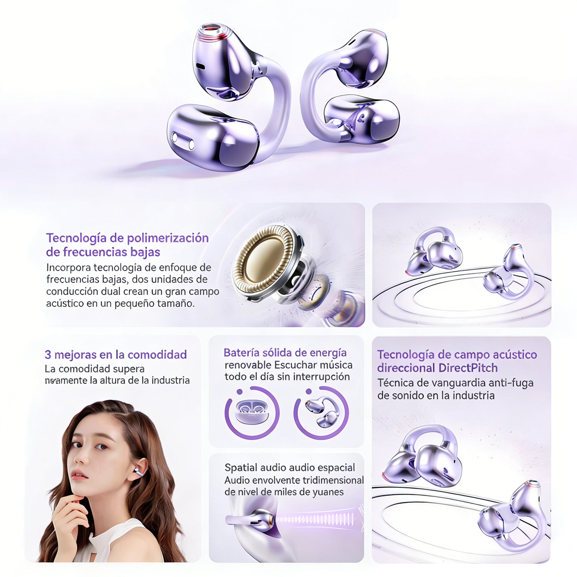 Trymiss Q108 CLIP Audífonos Bluetooth