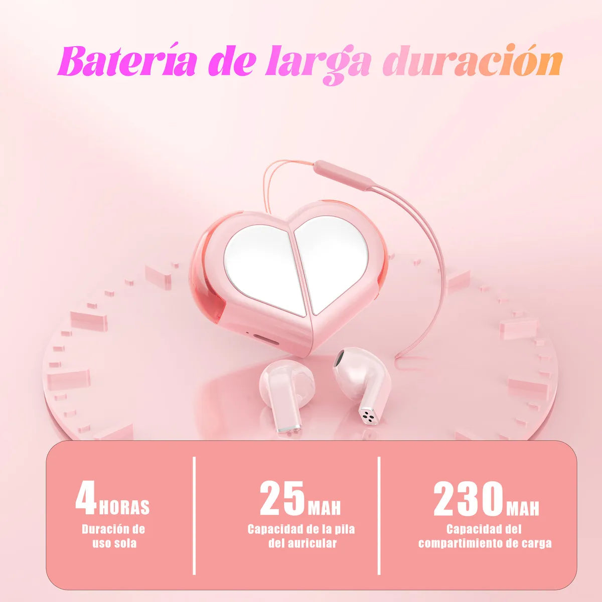 Trymiss K520 Mini Corazón Audífonos Bluetooth